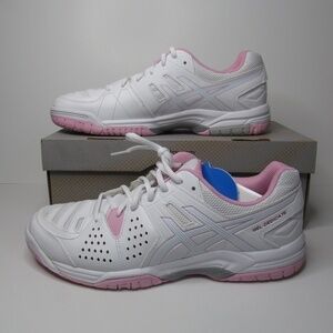 Asics Gel-Dedicate E557Y Athletic Shoes White Pink